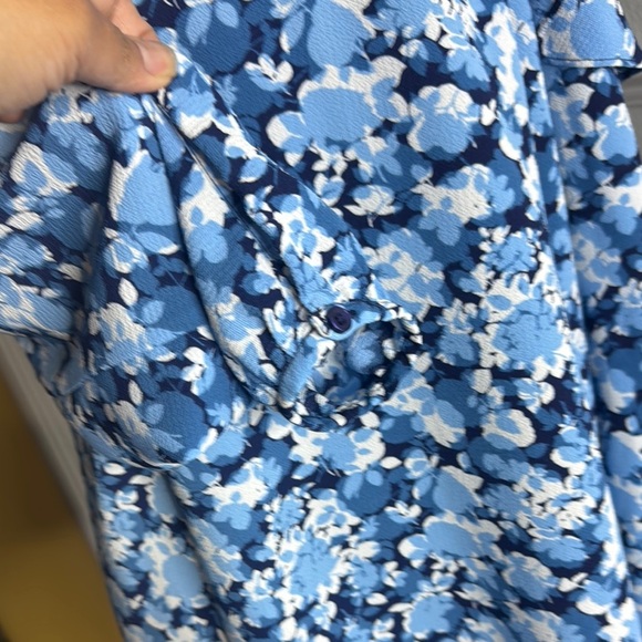 Floral Blue Halter Top - Picture 7 of 15